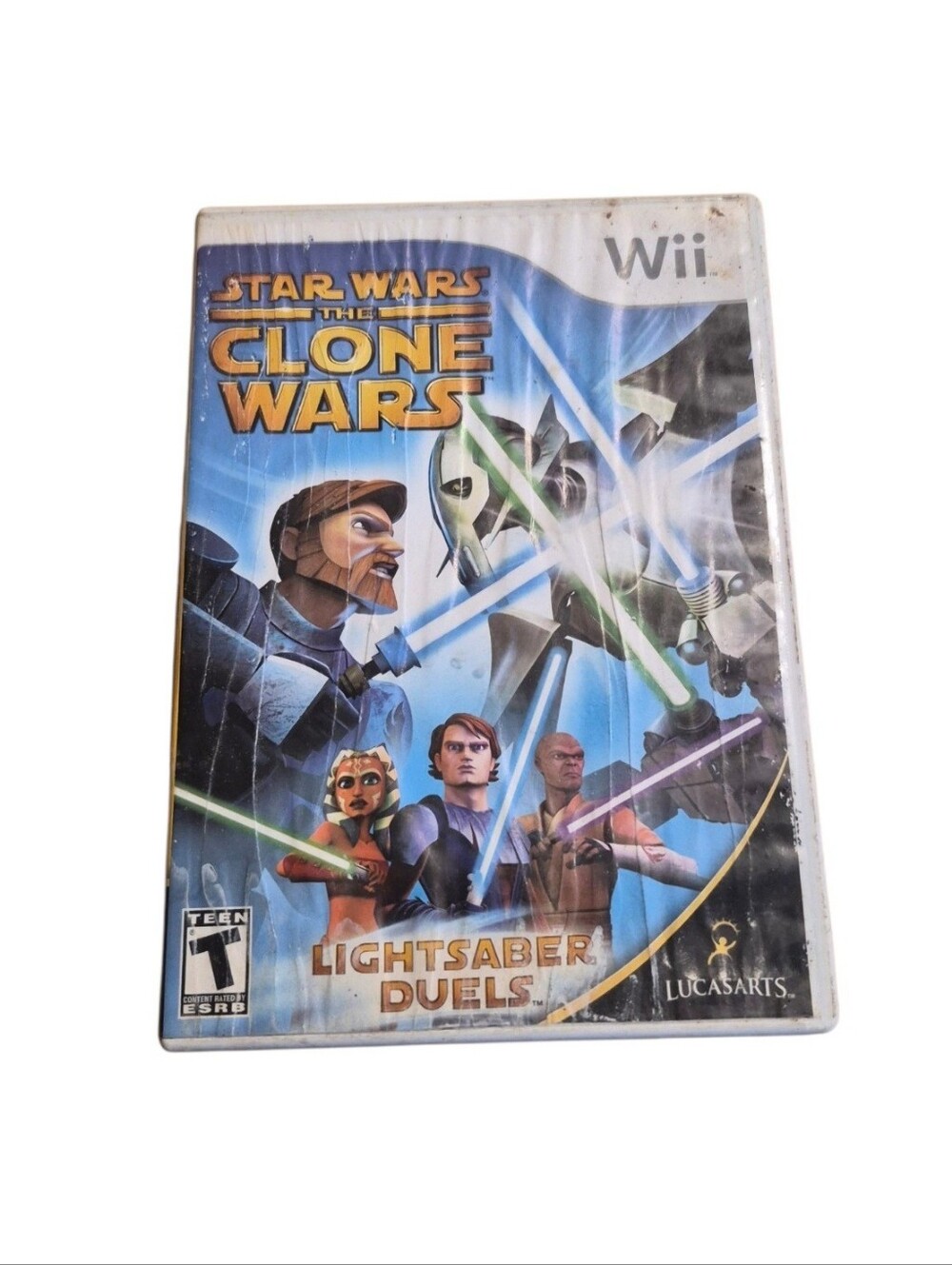 Wii Star Wars: The Clone Wars - Lightsaber Duels EUC